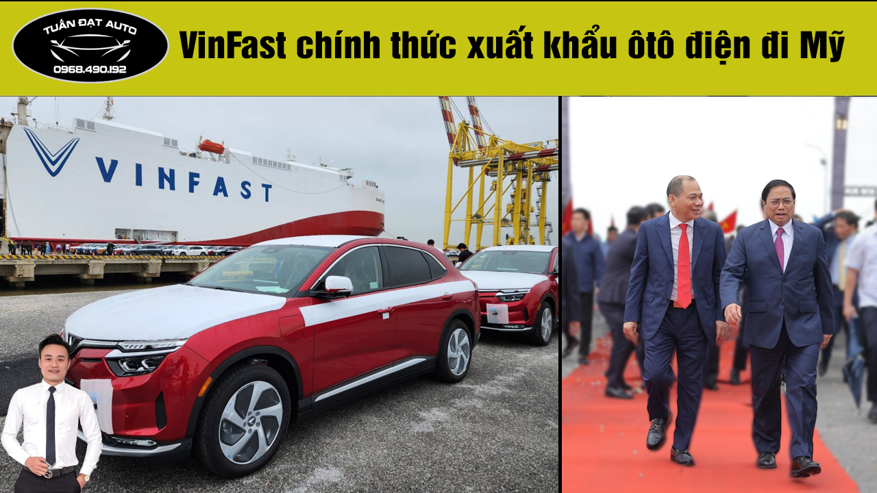 Vinfast Xuất Khẩu Lô Xe điện đầu Tiên Ra Thế Giới